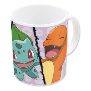 Pokemon Mug - Pikachu, Bulbasaur, Squirtle, and Charmander