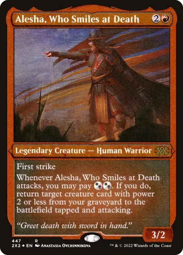 Alesha, Who Smiles at Death - Double Masters 2022 #447 (Foil)