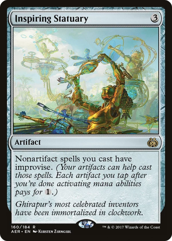 Inspiring Statuary - Aether Revolt #160 (Foil)