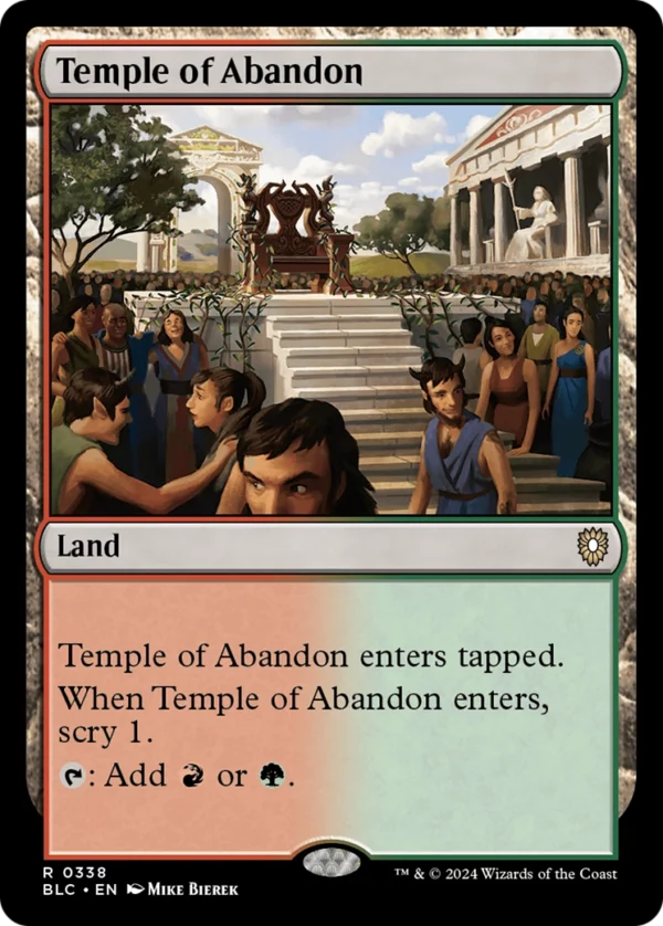 Temple of Abandon - Bloomburrow Commander #338