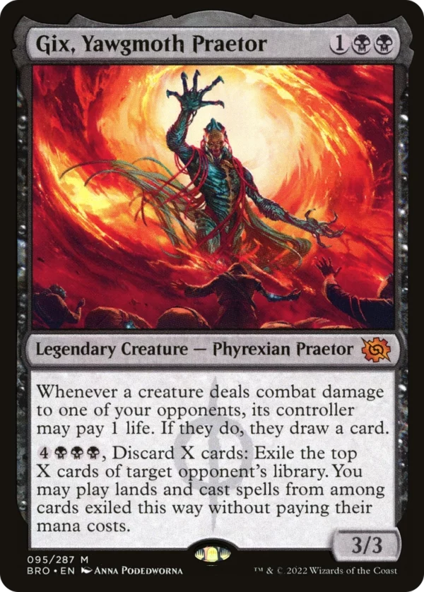 Gix, Yawgmoth Praetor - The Brothers' War #95 (Foil)