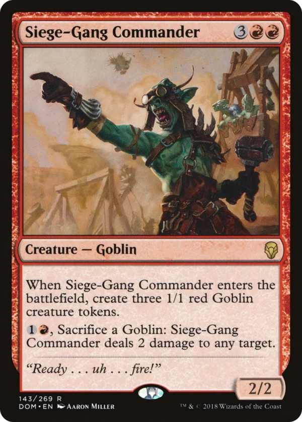 Siege-Gang Commander - Dominaria #143