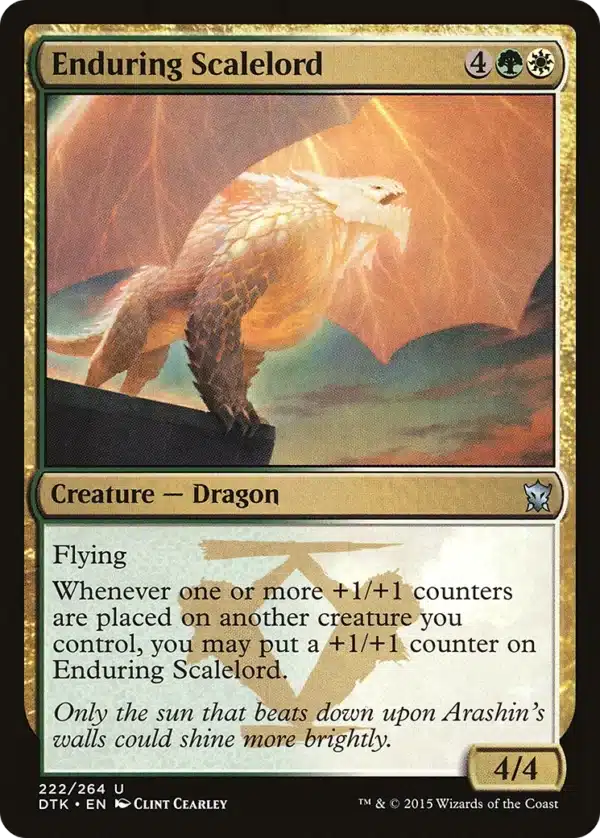 Enduring Scalelord - Dragons of Tarkir #222