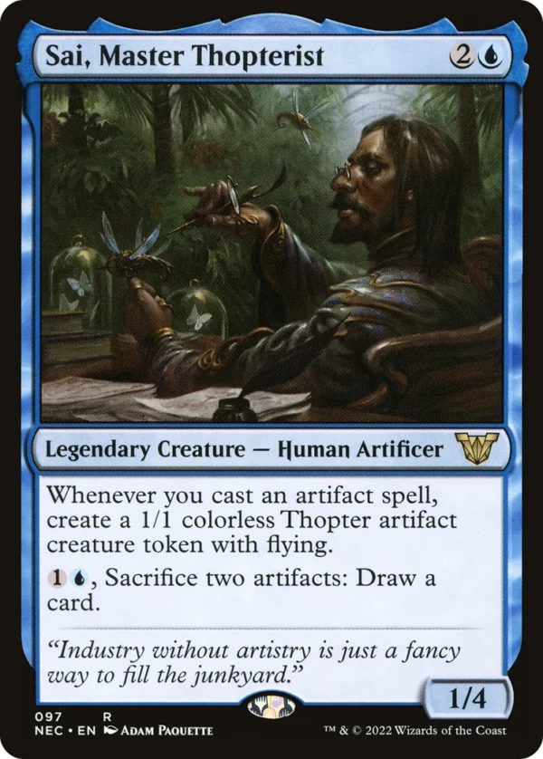 Sai, Master Thopterist - Neon Dynasty Commander #97