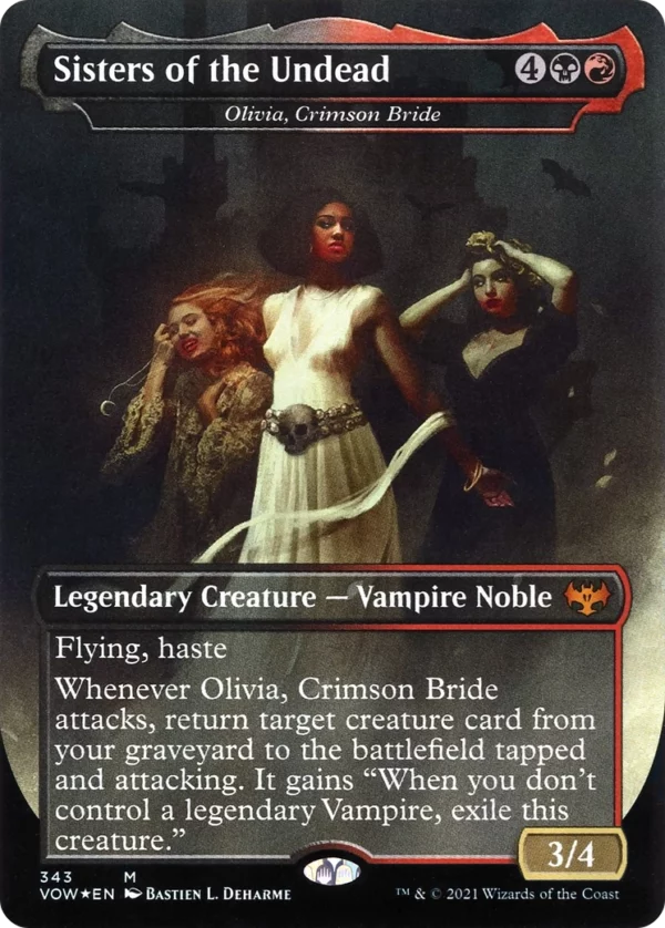 Olivia, Crimson Bride (Sisters of the Undead) - Innistrad: Crimson Vow #343 (Foil)